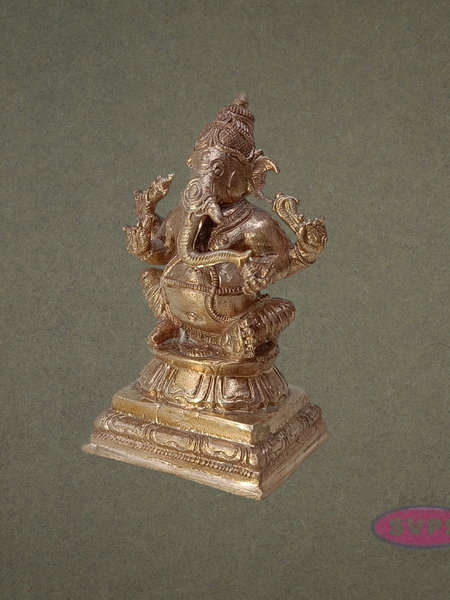 Panchaloham Idampuri Ganesha Idol Home Temple