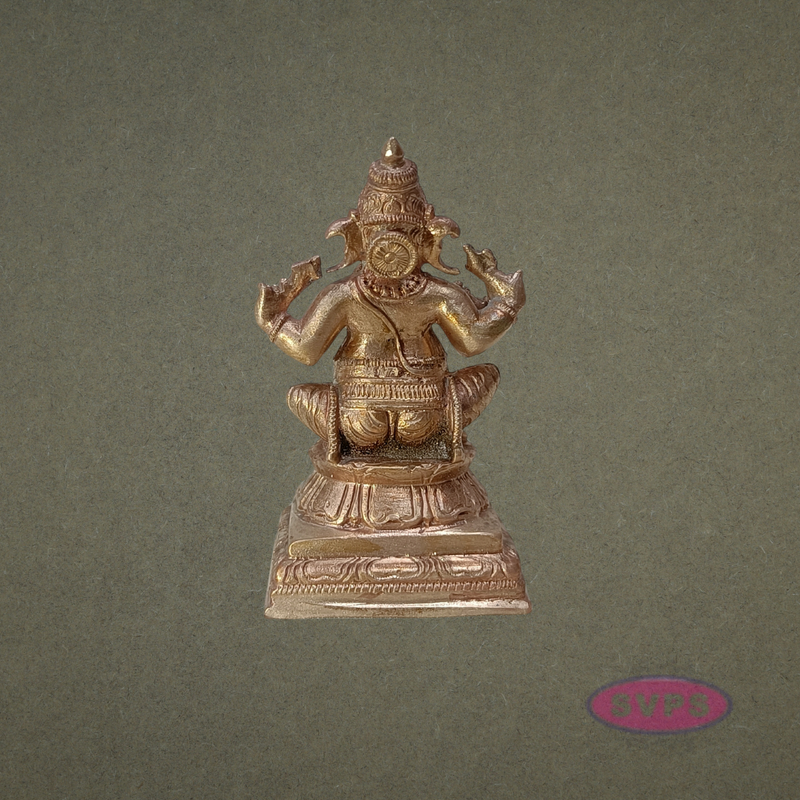 Panchaloham Idampuri Ganesha Idol Home Temple