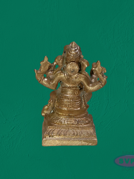 Handcrafted Panchalogha Ganesha Idol – Divine Multi-Armed Ganapati