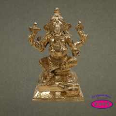 Panchalogha Lord Ganesha Idol – Traditional Pancha Loha Vinayagar Statue for Pooja