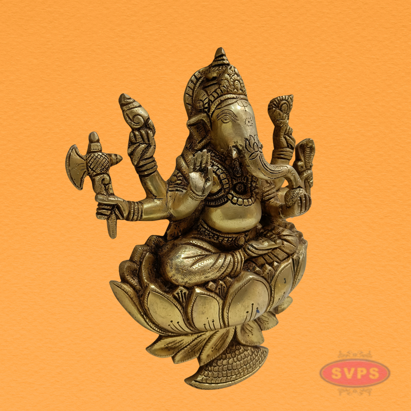 Lord Ganesha Brass Wall Decor – Auspicious Vastu Item