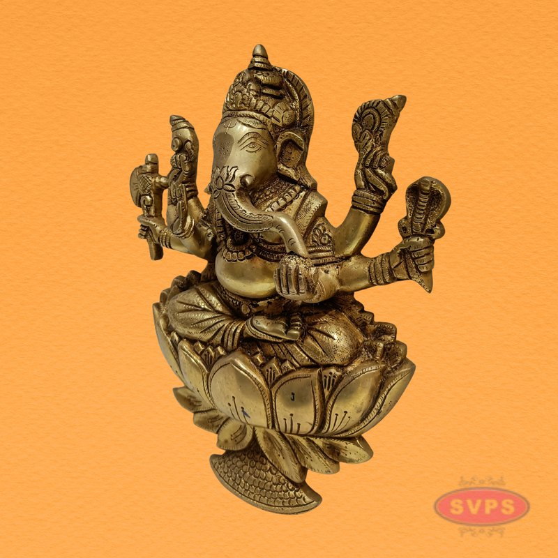 Lord Ganesha Brass Wall Decor – Auspicious Vastu Item