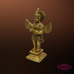 Garuda Swamy Brass Idol with Wings – Spiritual Temple Decor