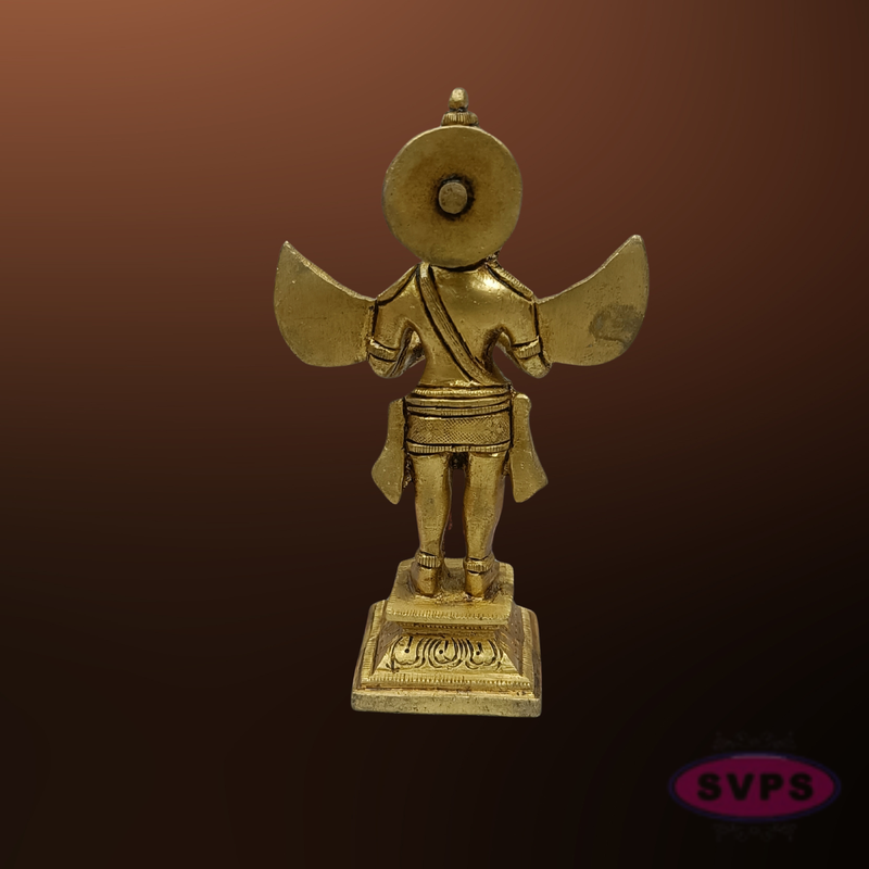 Garuda Swamy Brass Idol with Wings – Spiritual Temple Decor