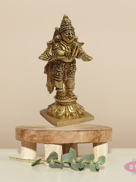 Brass Garuda Bhagwan Idol – Anjali Hasta Pose