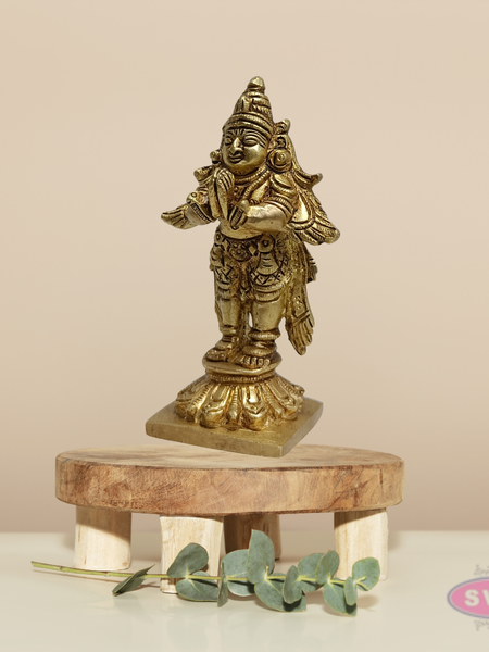 Brass Garuda Bhagwan Idol – Anjali Hasta Pose