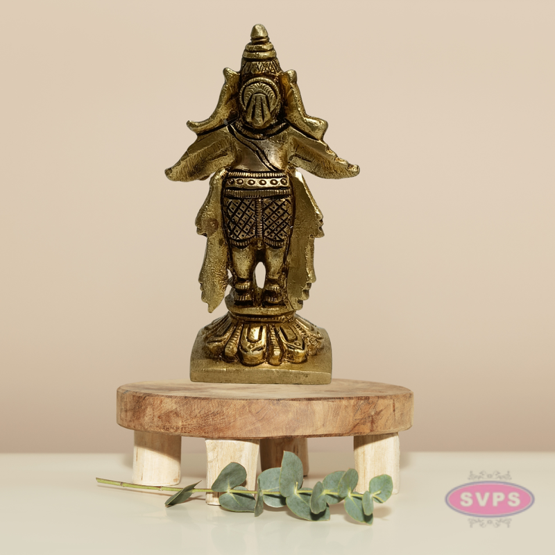 Brass Garuda Bhagwan Idol – Anjali Hasta Pose