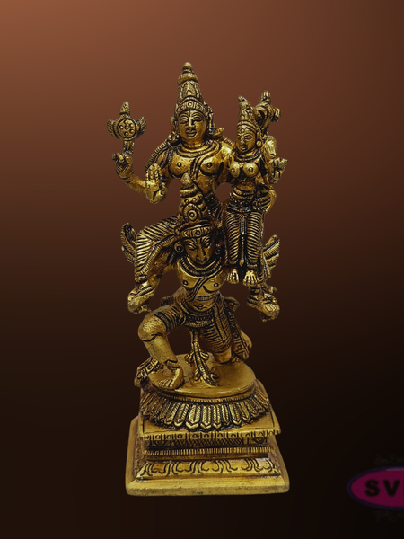 Sri Lakshmi Narayana Garuda Vahana Brass Idol – Perumal Thayar Statue