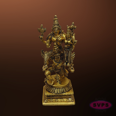 Sri Lakshmi Narayana Garuda Vahana Brass Idol – Perumal Thayar Statue