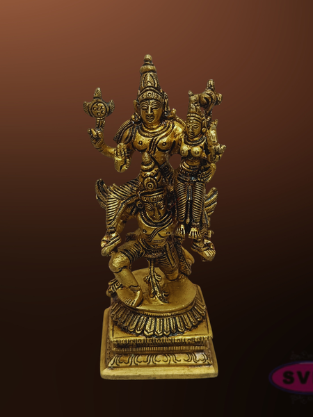 Sri Lakshmi Narayana Garuda Vahana Brass Idol – Perumal Thayar Statue