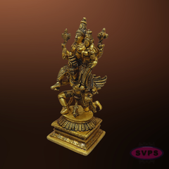 Sri Lakshmi Narayana Garuda Vahana Brass Idol – Perumal Thayar Statue