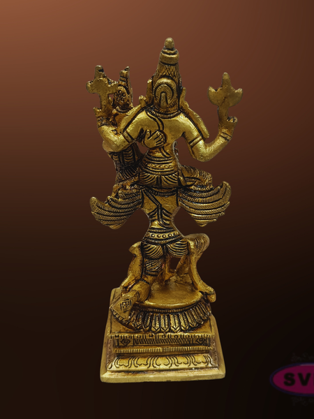 Sri Lakshmi Narayana Garuda Vahana Brass Idol – Perumal Thayar Statue