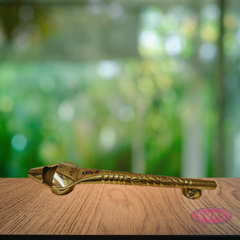 Handcrafted Brass Ghee Arthi – Temple Style Aarti Spoon