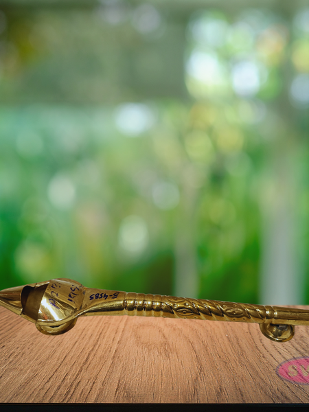 Handcrafted Brass Ghee Arthi – Temple Style Aarti Spoon