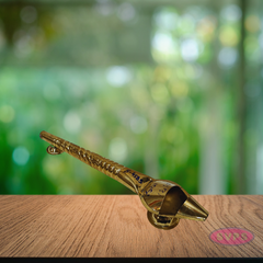 Handcrafted Brass Ghee Arthi – Temple Style Aarti Spoon