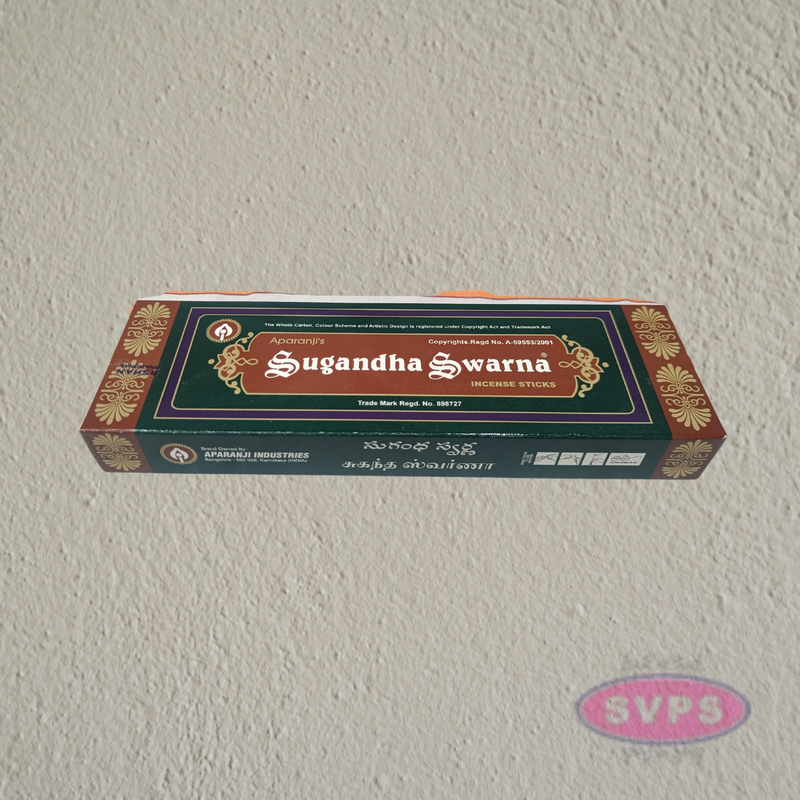 Sugandha Swarna Agarbathi by Aparanji – Long Lasting Incense Sticks