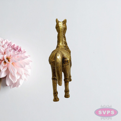 Handcrafted Brass Horse Figurine – 6 Inch Showpiece