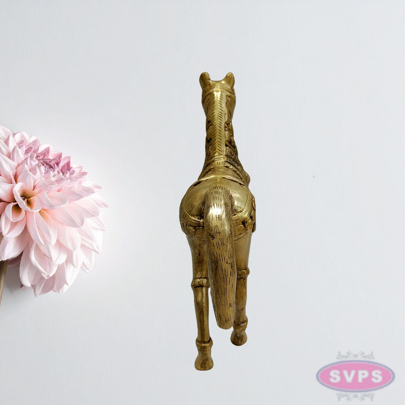 9 Inch Brass Horse Statue – Decorative Vastu Feng Shui Horse