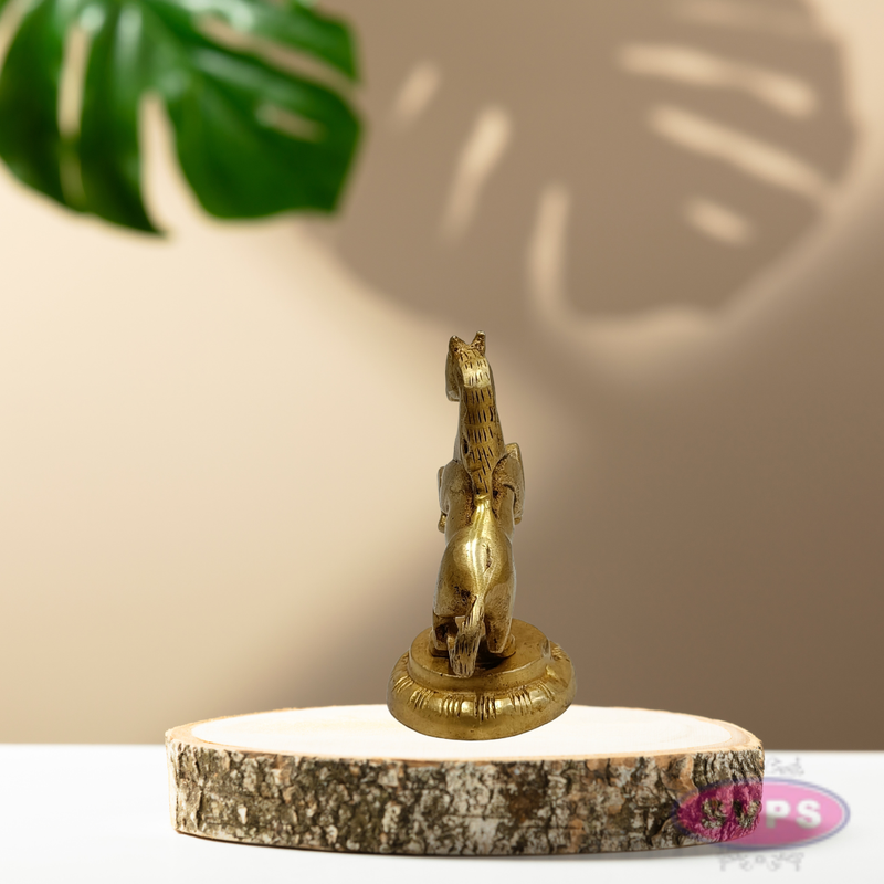 Brass Standing Horse Idol – Lucky Vastu Home Decoration
