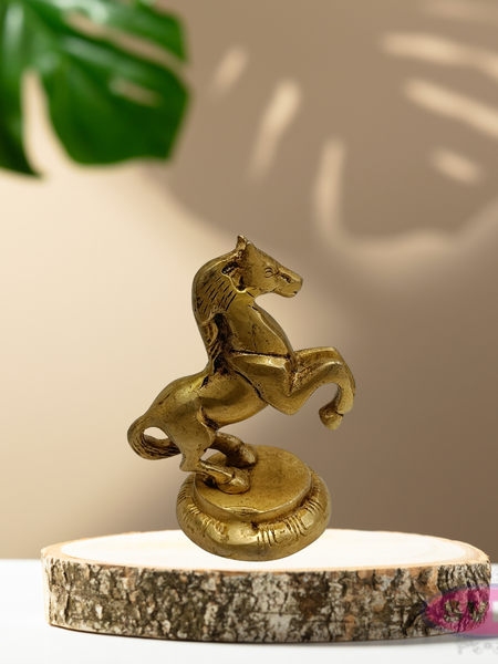 Brass Standing Horse Idol – Lucky Vastu Home Decoration
