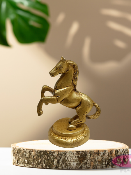 Brass Standing Horse Idol – Lucky Vastu Home Decoration