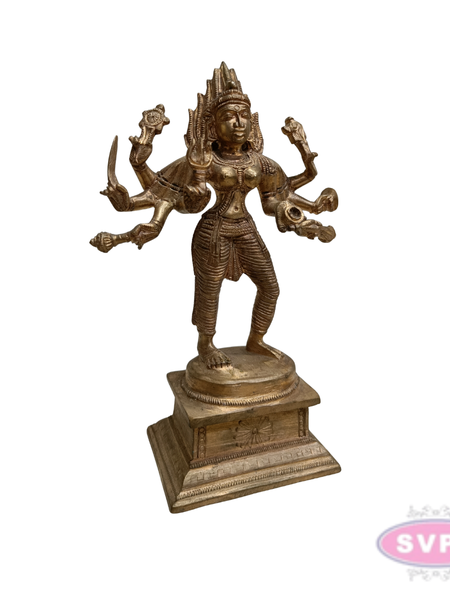 Antique Finish Panchaloha Kali Amman Idol for Pooja Room