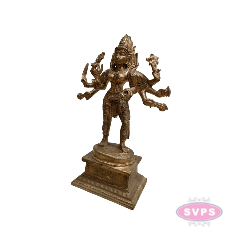 Antique Finish Panchaloha Kali Amman Idol for Pooja Room