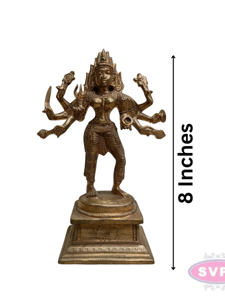 Antique Finish Panchaloha Kali Amman Idol for Pooja Room