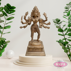 Antique Finish Panchaloha Kali Amman Idol for Pooja Room
