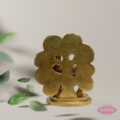 Pure Brass Kamadhenu Cow with Calf Idol – Auspicious Pooja Statue