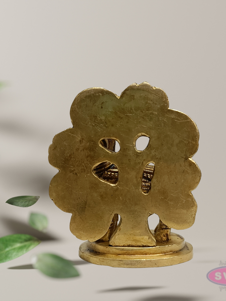Pure Brass Kamadhenu Cow with Calf Idol – Auspicious Pooja Statue