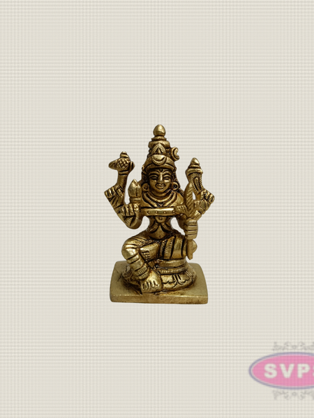 Brass Goddess Kamakshi Idol – Traditional Devi Statue for Home & Pooja