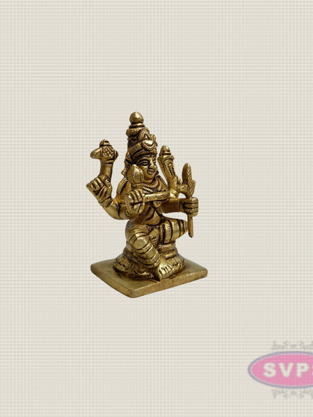 Brass Goddess Kamakshi Idol – Traditional Devi Statue for Home & Pooja