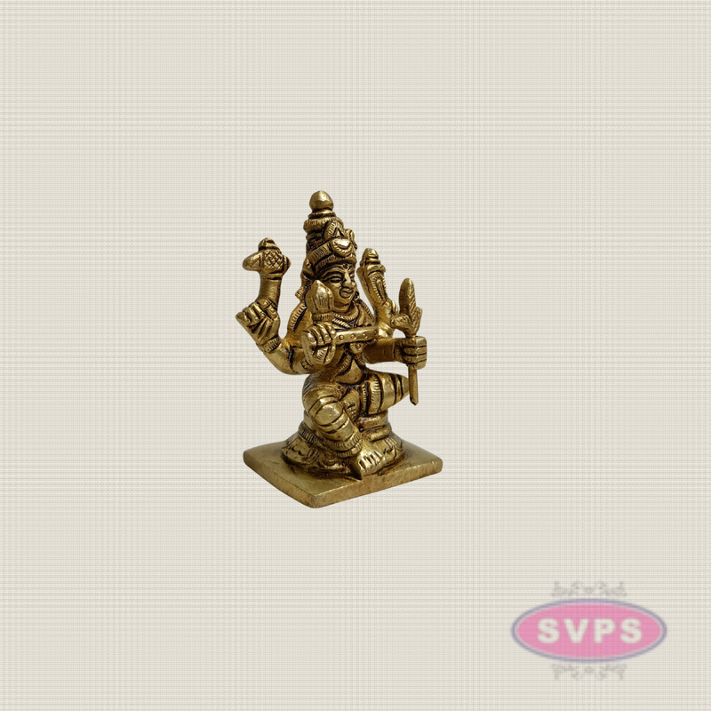 Brass Goddess Kamakshi Idol – Traditional Devi Statue for Home & Pooja