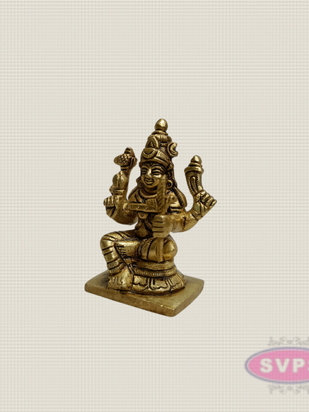 Brass Goddess Kamakshi Idol – Traditional Devi Statue for Home & Pooja