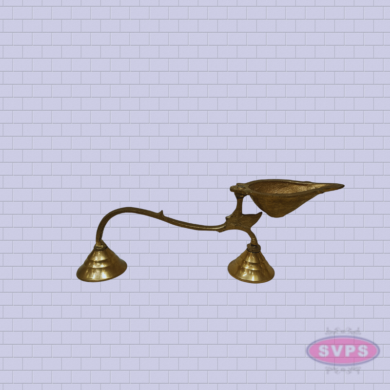 Handcrafted Brass Arathi Deepam – Antique Style Pooja Lamp