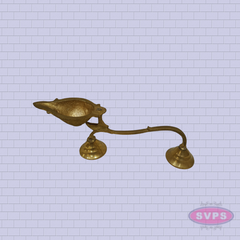 Handcrafted Brass Arathi Deepam – Antique Style Pooja Lamp