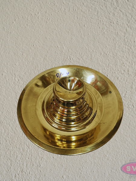 Handcrafted Brass Karpura Arathi Stand – Pooja Camphor Holder