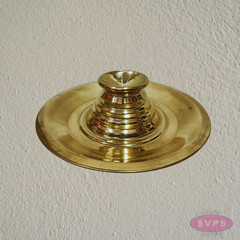 Handcrafted Brass Karpura Arathi Stand – Pooja Camphor Holder