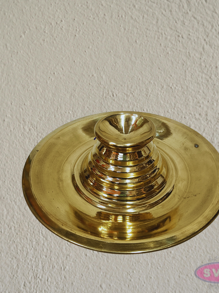 Handcrafted Brass Karpura Arathi Stand – Pooja Camphor Holder