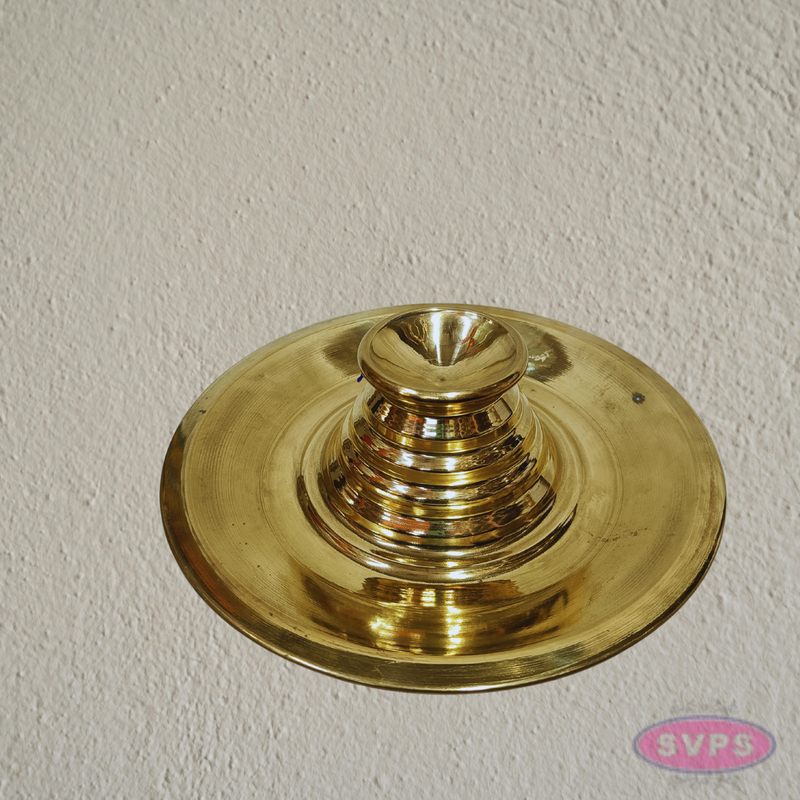 Handcrafted Brass Karpura Arathi Stand – Pooja Camphor Holder