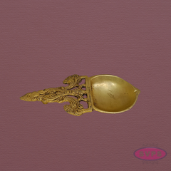 Antique Finish Brass Karpura Aarti – Temple Style