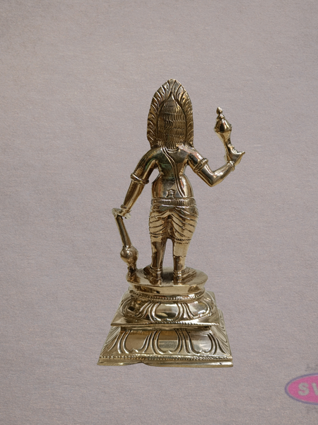 Panchaloha Madurai Veeran Idol – 6 Inch Traditional Guardian Deity Statue