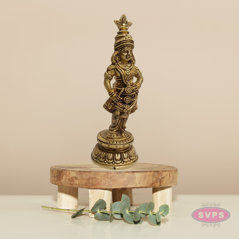 Shining Brass Bansuri Krishna Idol – Lord Krishna Playing Flute