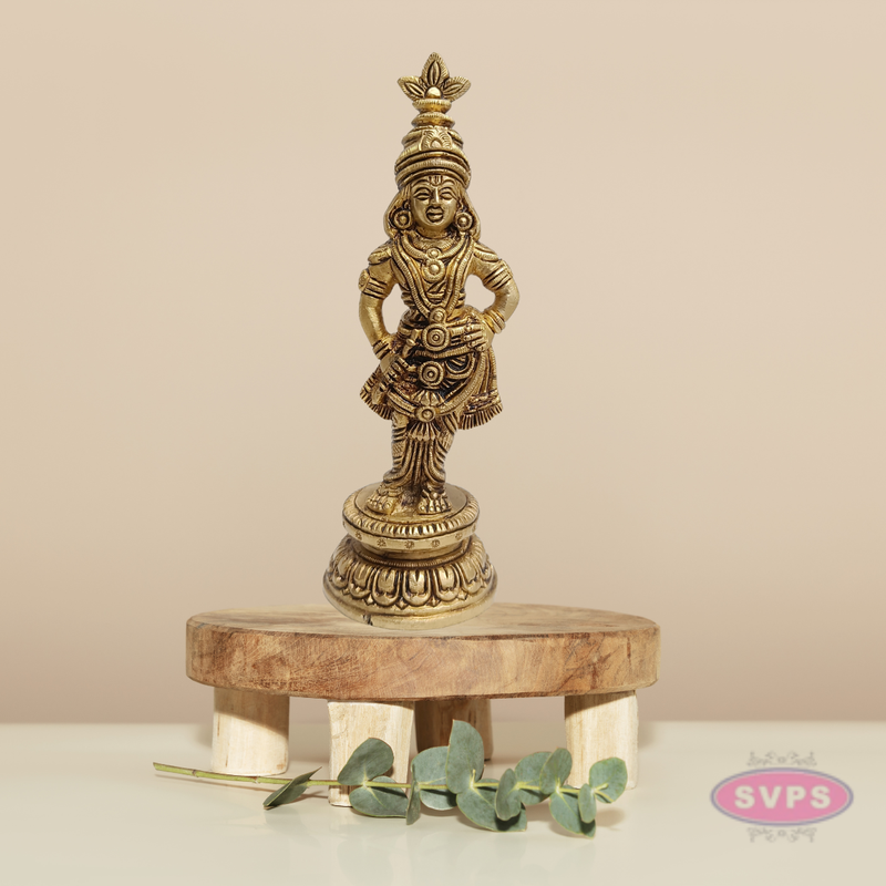 Shining Brass Bansuri Krishna Idol – Lord Krishna Playing Flute