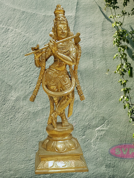 Panchalogam Krishna Statue