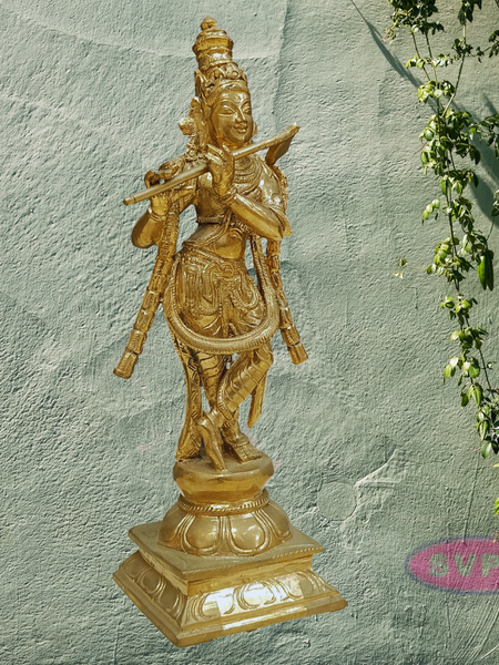 Panchalogam Krishna Statue