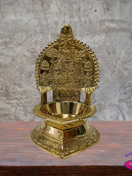 Brass Kubera Deepam – Wealth & Prosperity Pooja Lamp