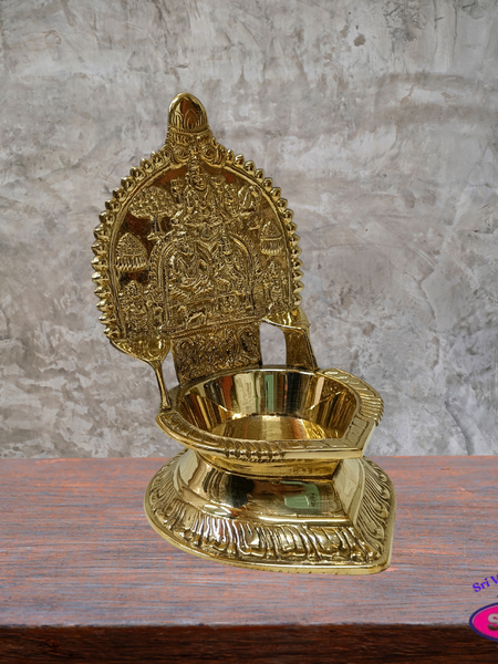 Brass Kubera Deepam – Wealth & Prosperity Pooja Lamp