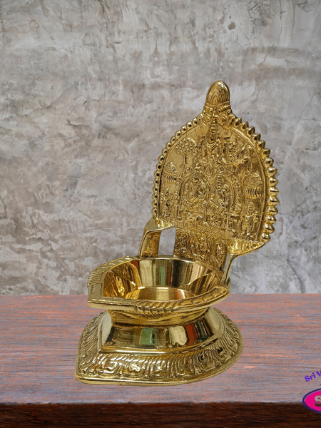 Brass Kubera Deepam – Wealth & Prosperity Pooja Lamp